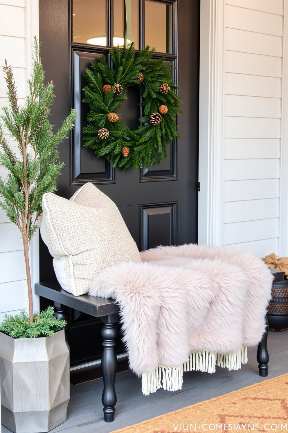 Winter Front Door Decorating Ideas 10