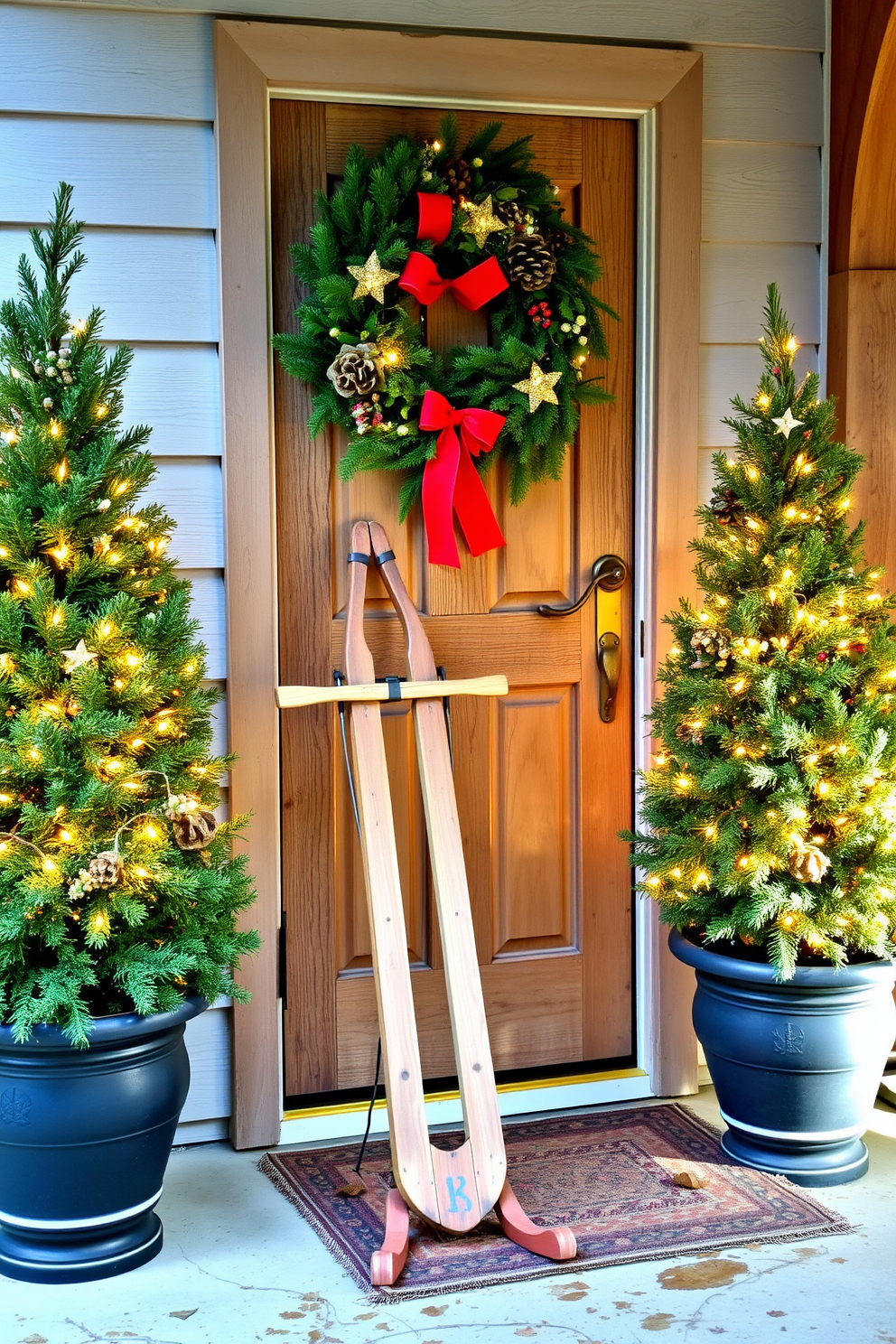 Winter Front Door Decorating Ideas 11