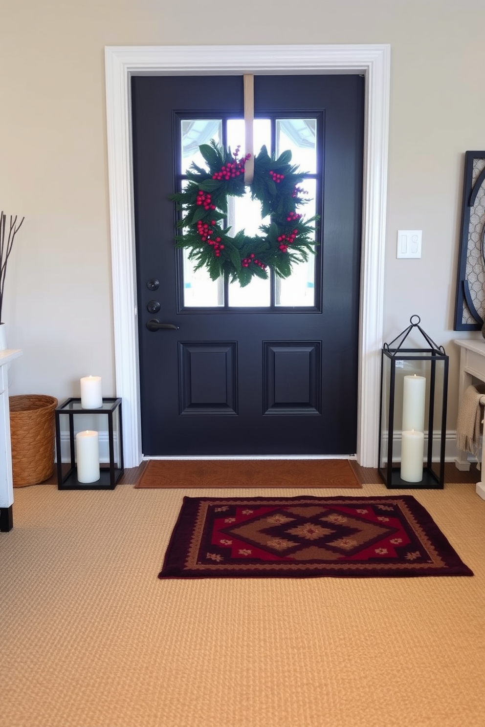 Winter Front Door Decorating Ideas 24