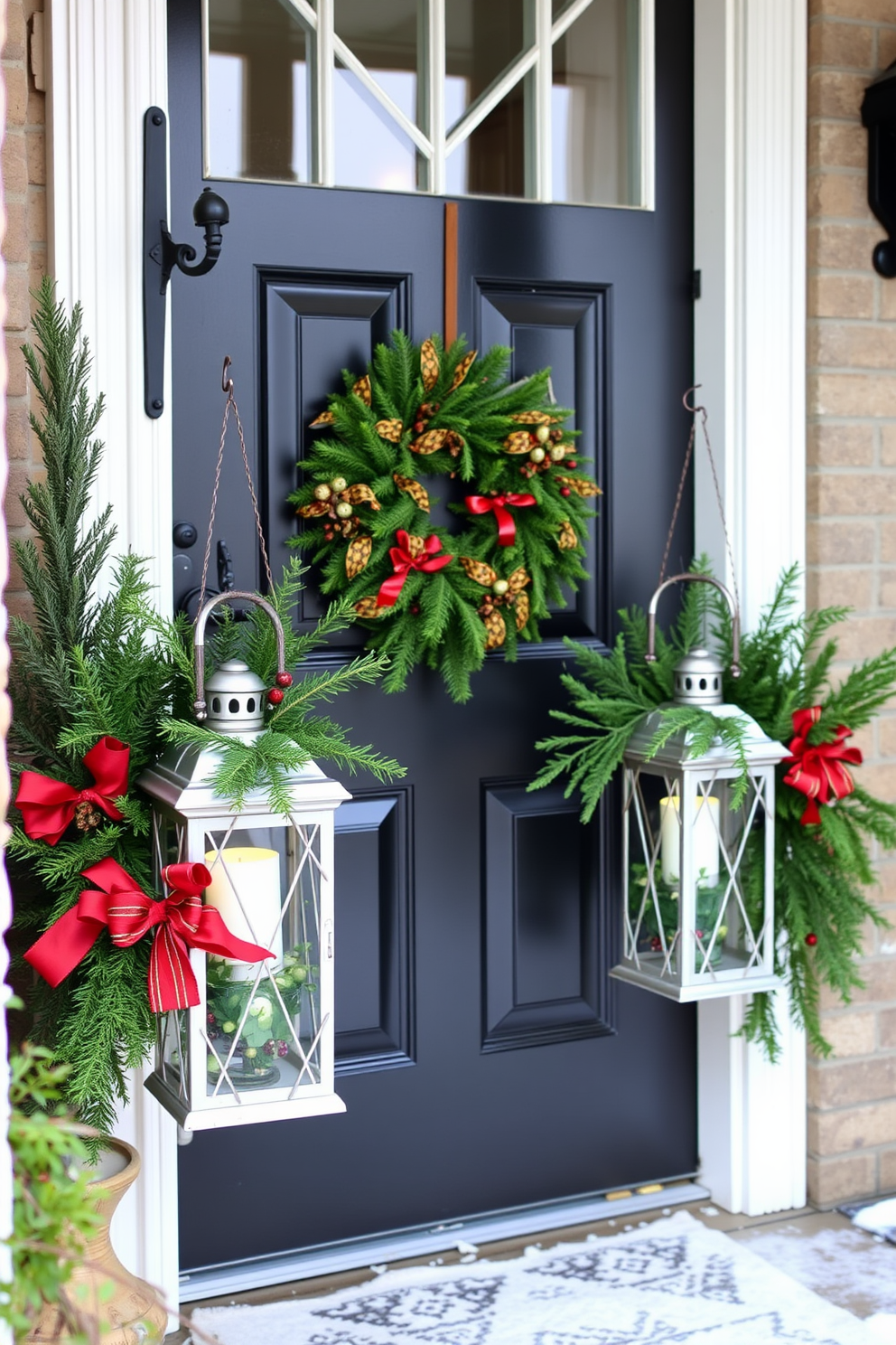 Winter Front Door Decorating Ideas 27