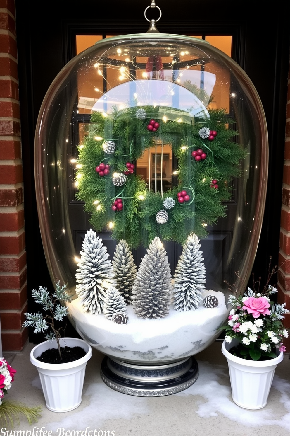 Winter Front Door Decorating Ideas 30