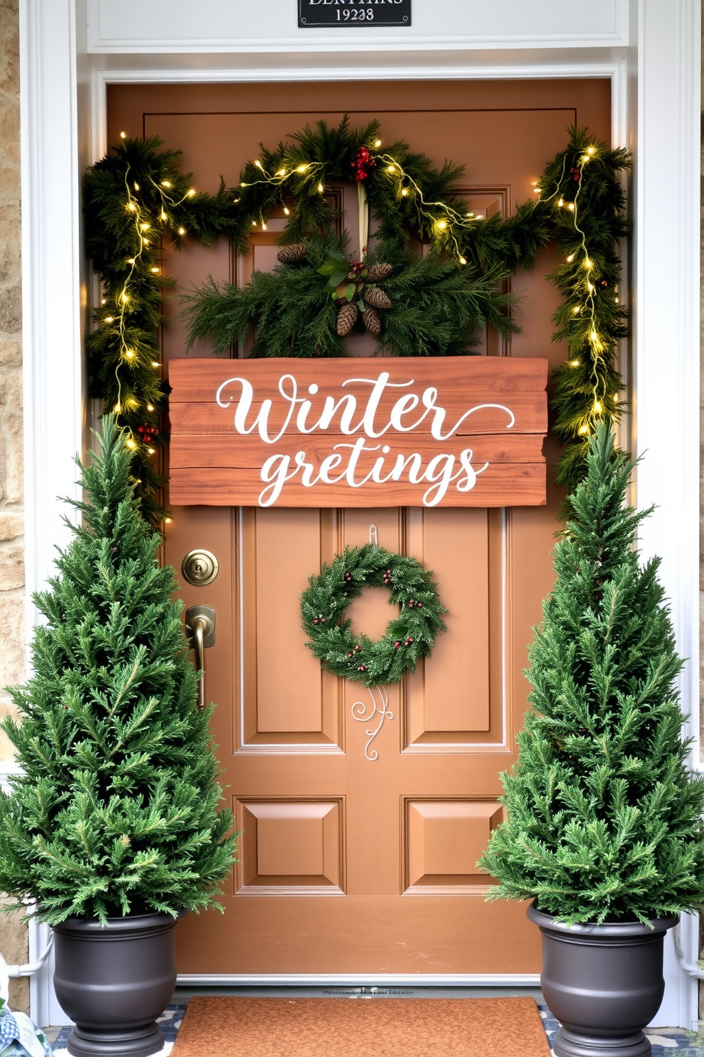 Winter Front Door Decorating Ideas 4