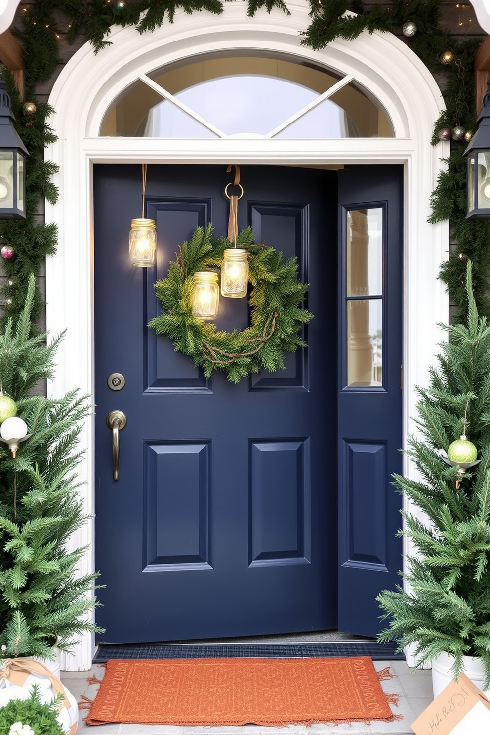 Winter Front Door Decorating Ideas 9