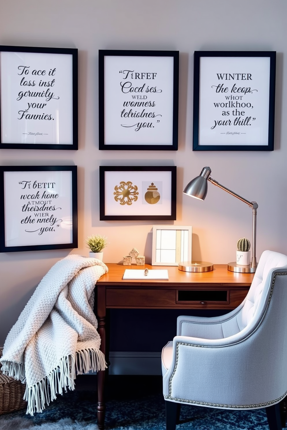 Winter Home Office Decorating Ideas 24