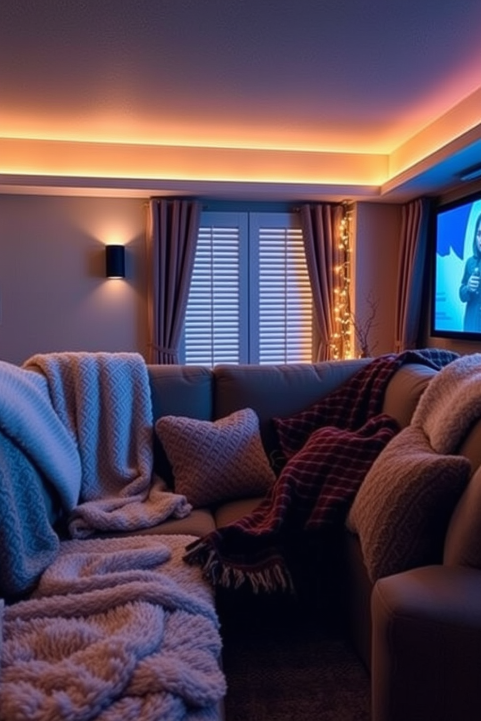 Winter Home Theater Decorating Ideas 1