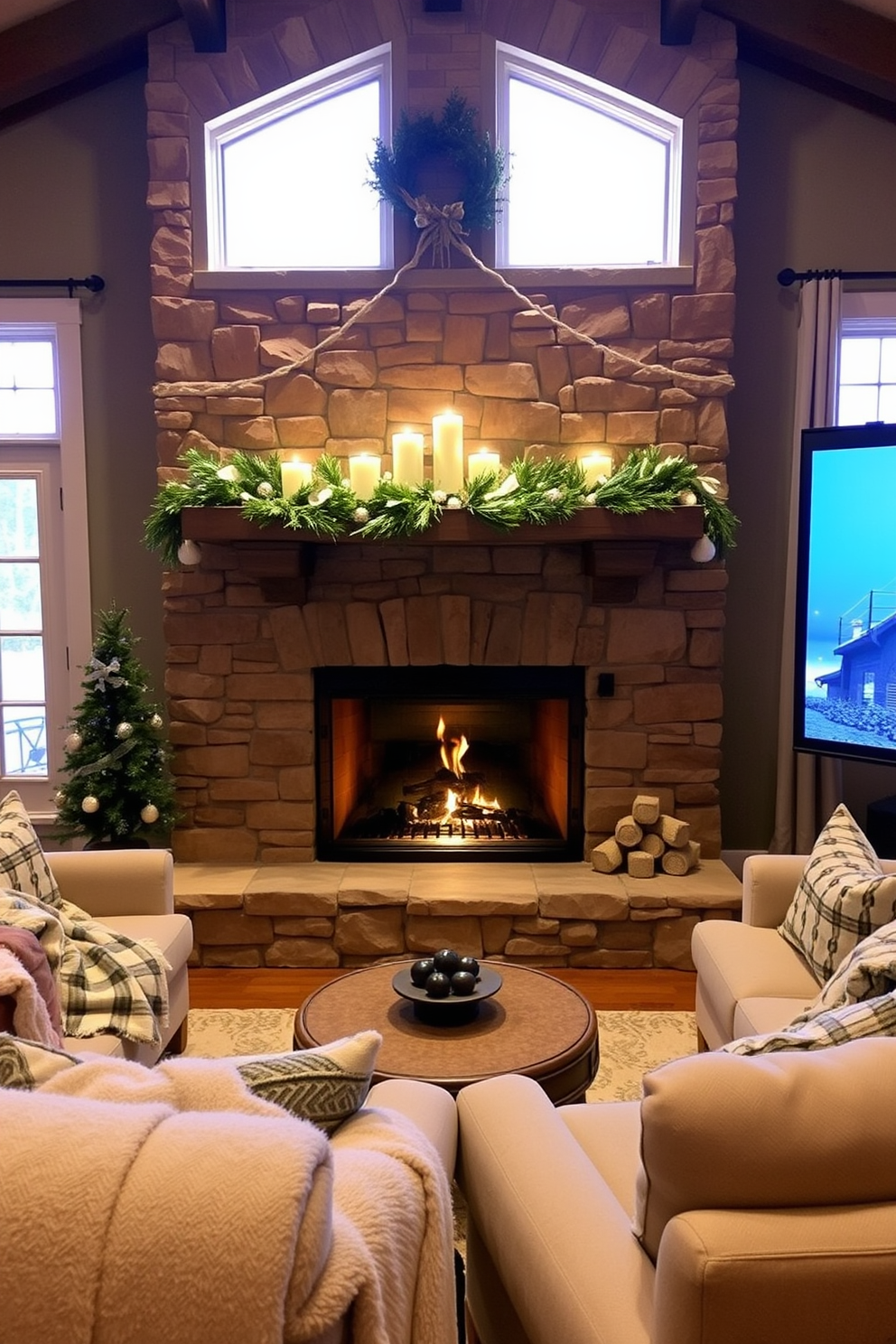 Winter Home Theater Decorating Ideas 14