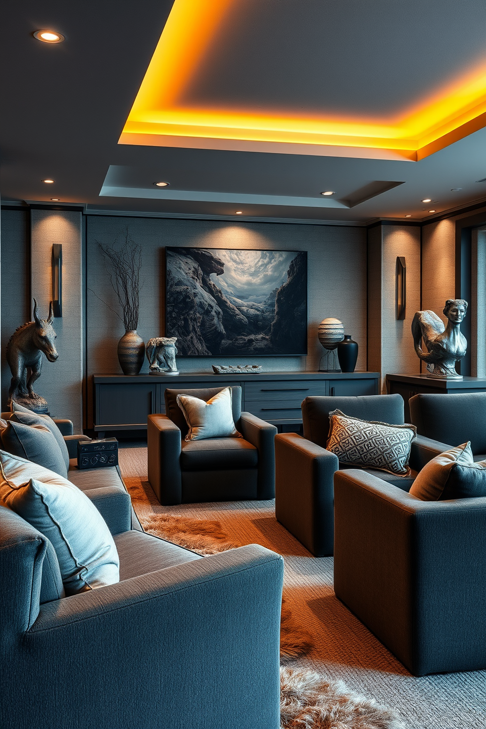 Winter Home Theater Decorating Ideas 26