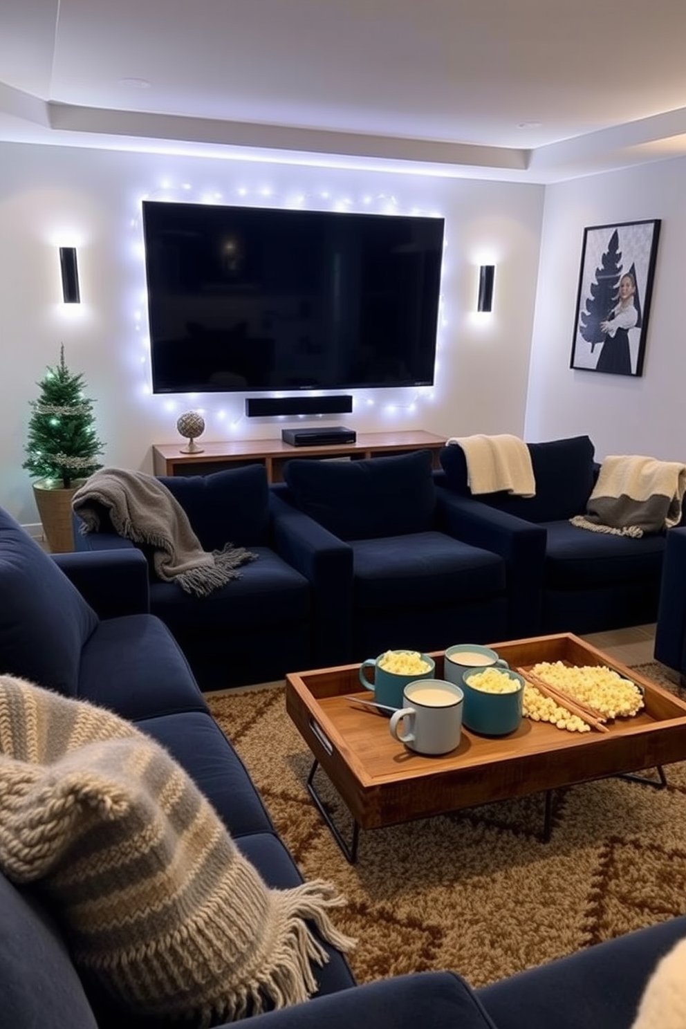 Winter Home Theater Decorating Ideas 30