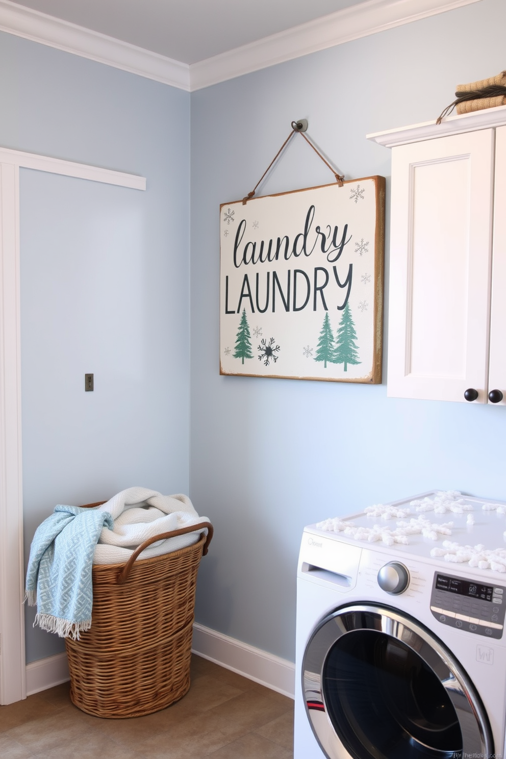 Winter Laundry Room Decorating Ideas 10