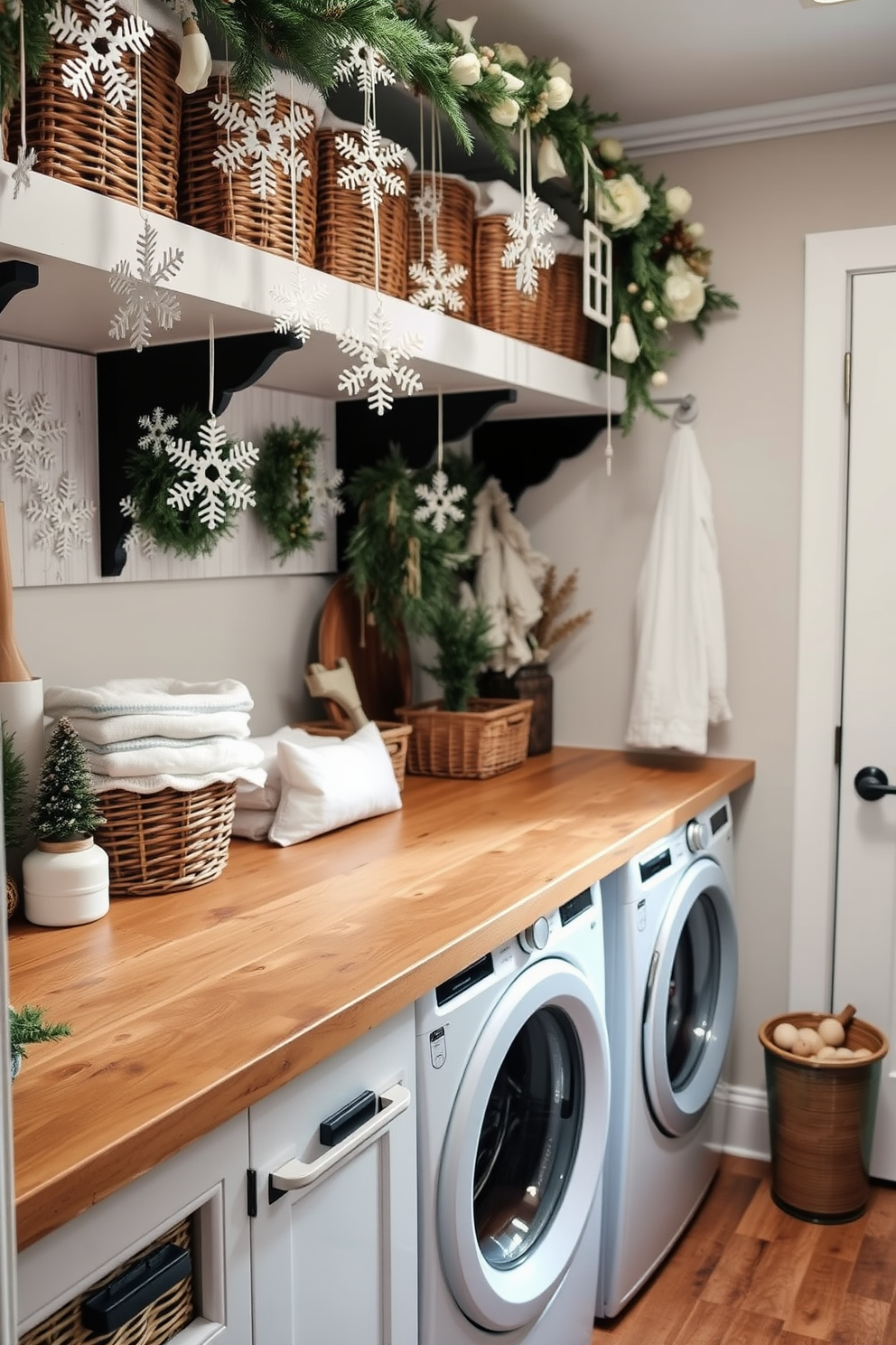 Winter Laundry Room Decorating Ideas 11