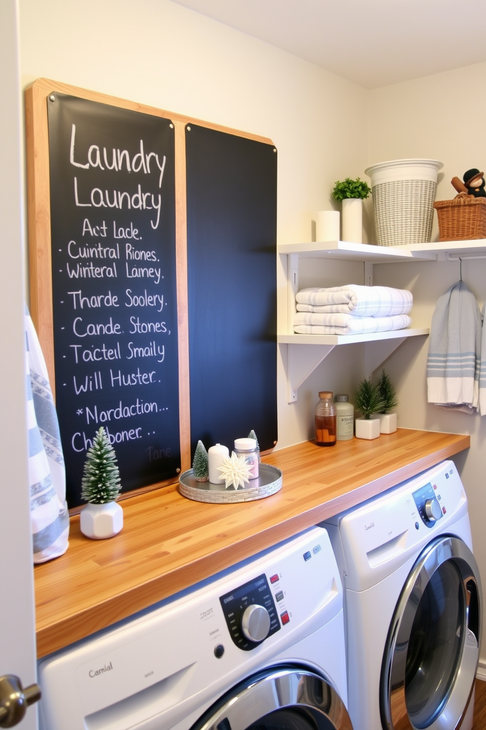 Winter Laundry Room Decorating Ideas 14