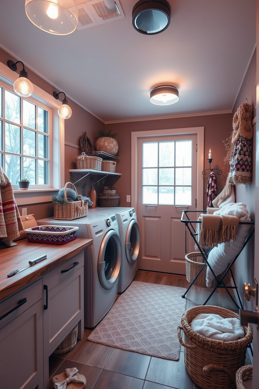 Winter Laundry Room Decorating Ideas 21