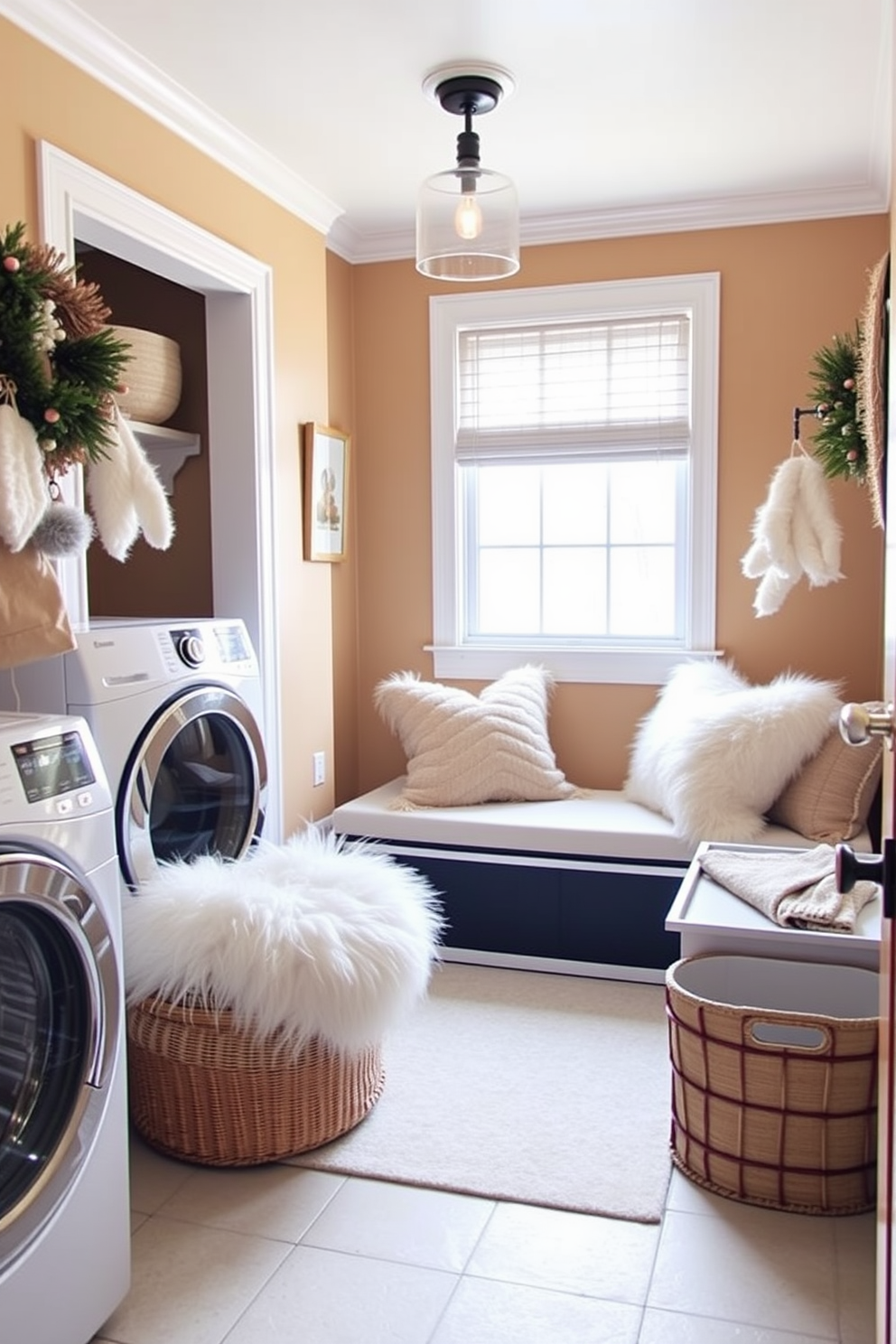 Winter Laundry Room Decorating Ideas 7