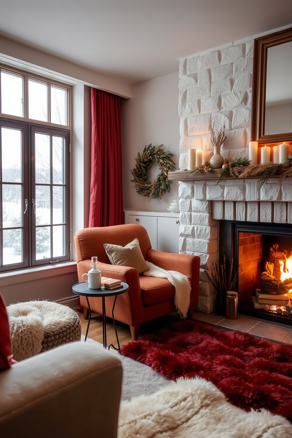 Winter Living Room Decorating Ideas 11