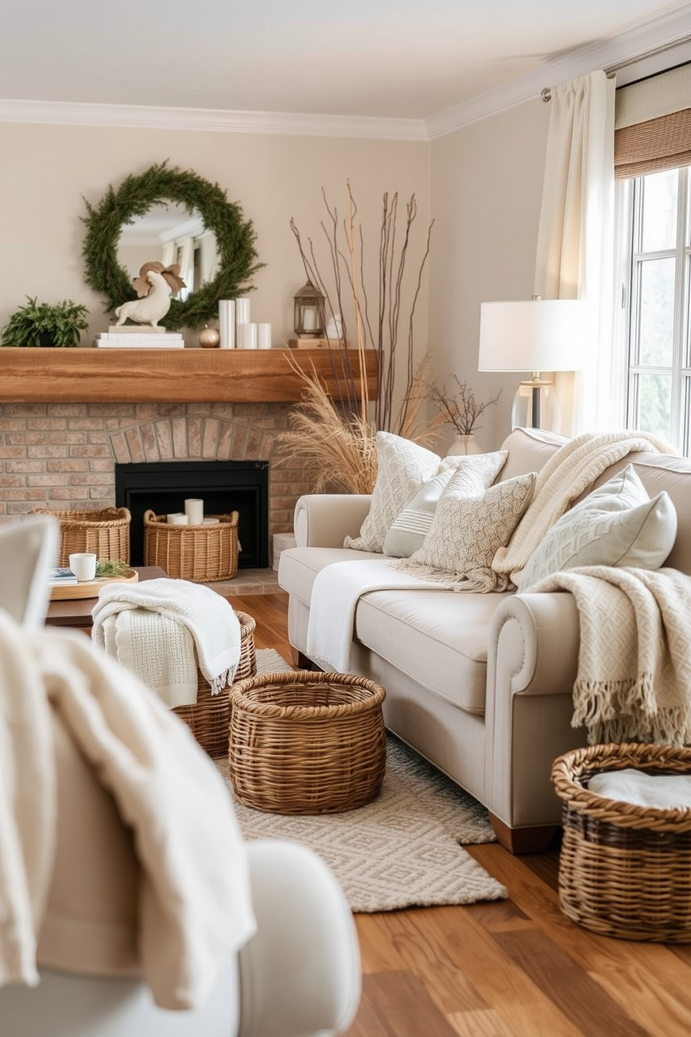 Winter Living Room Decorating Ideas 17