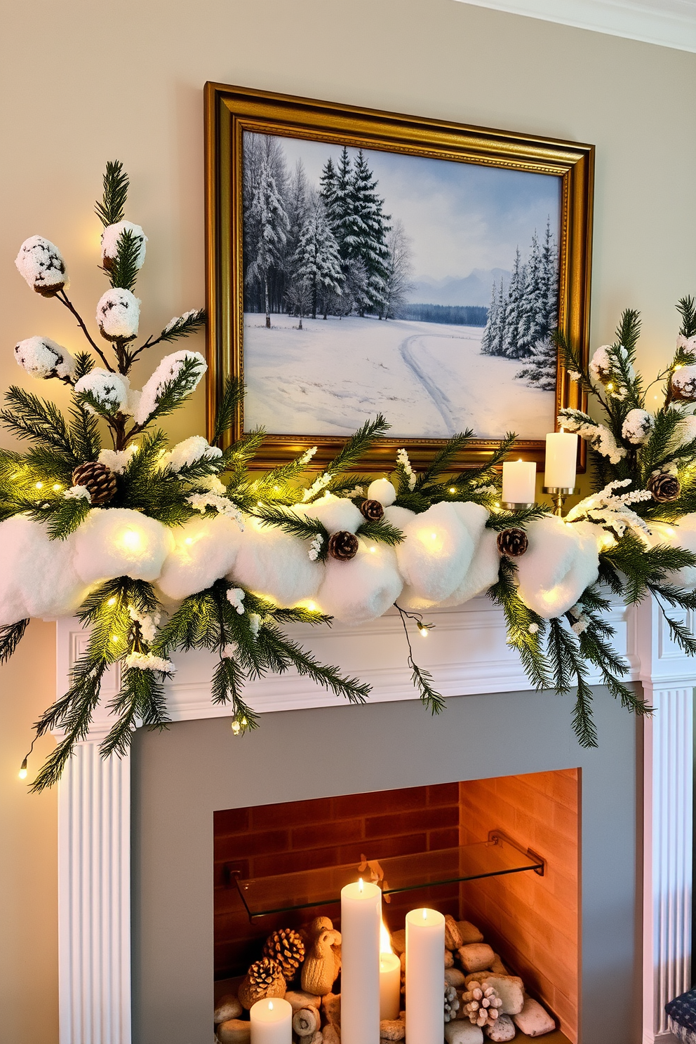 Winter Mantel Decorating Ideas 22