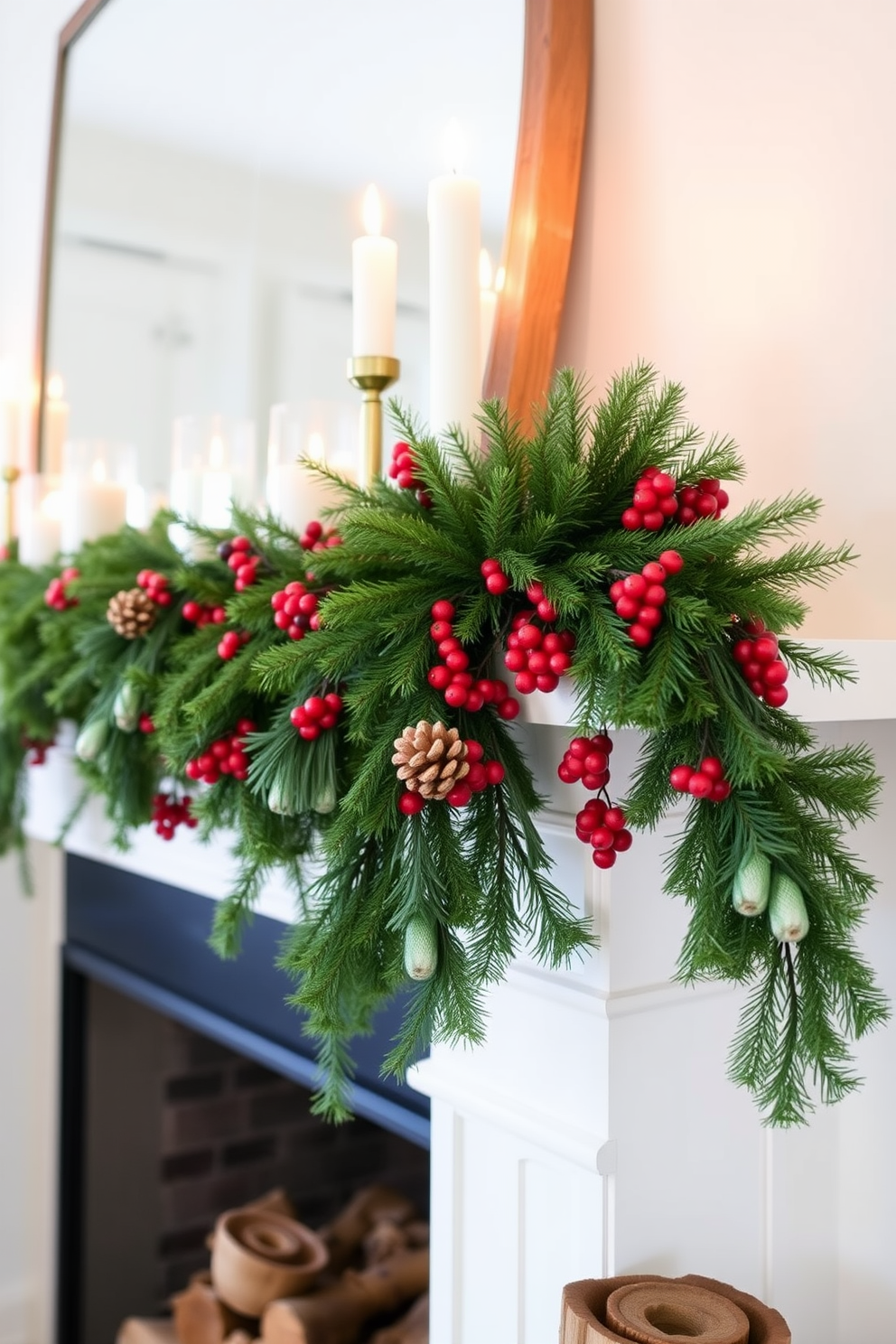 Winter Mantel Decorating Ideas 4