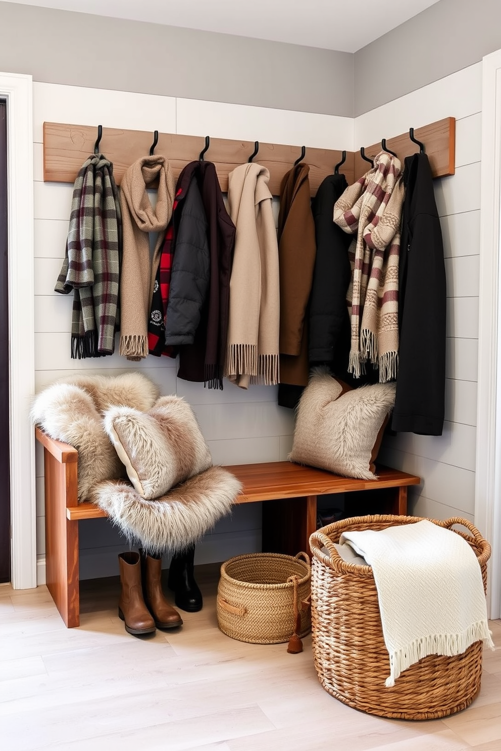 Winter Mudroom Decorating Ideas 11