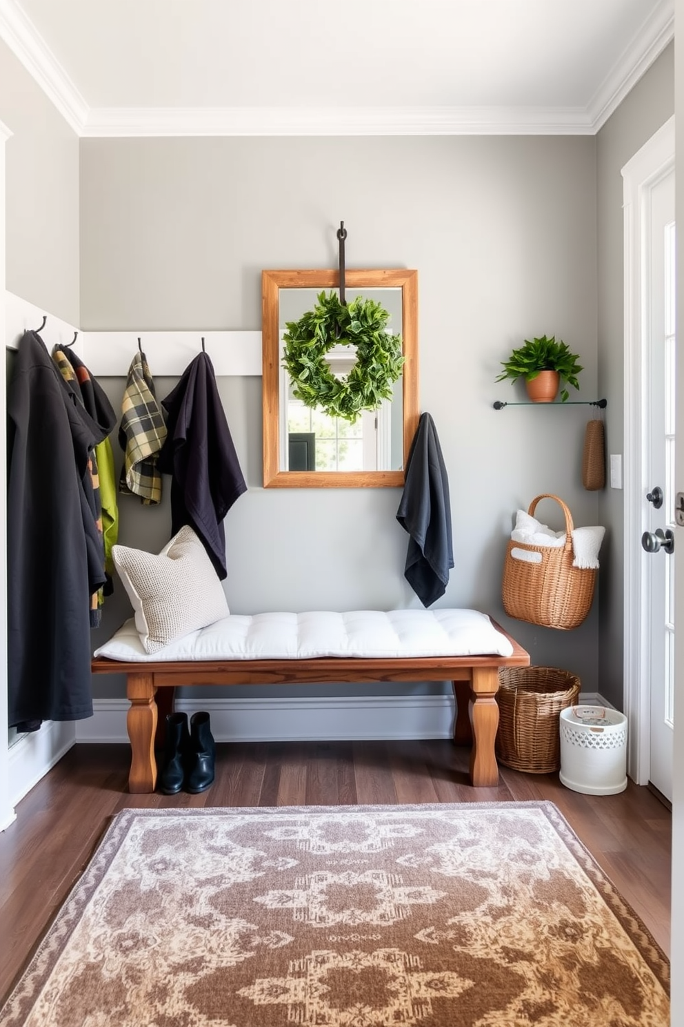 Winter Mudroom Decorating Ideas 18