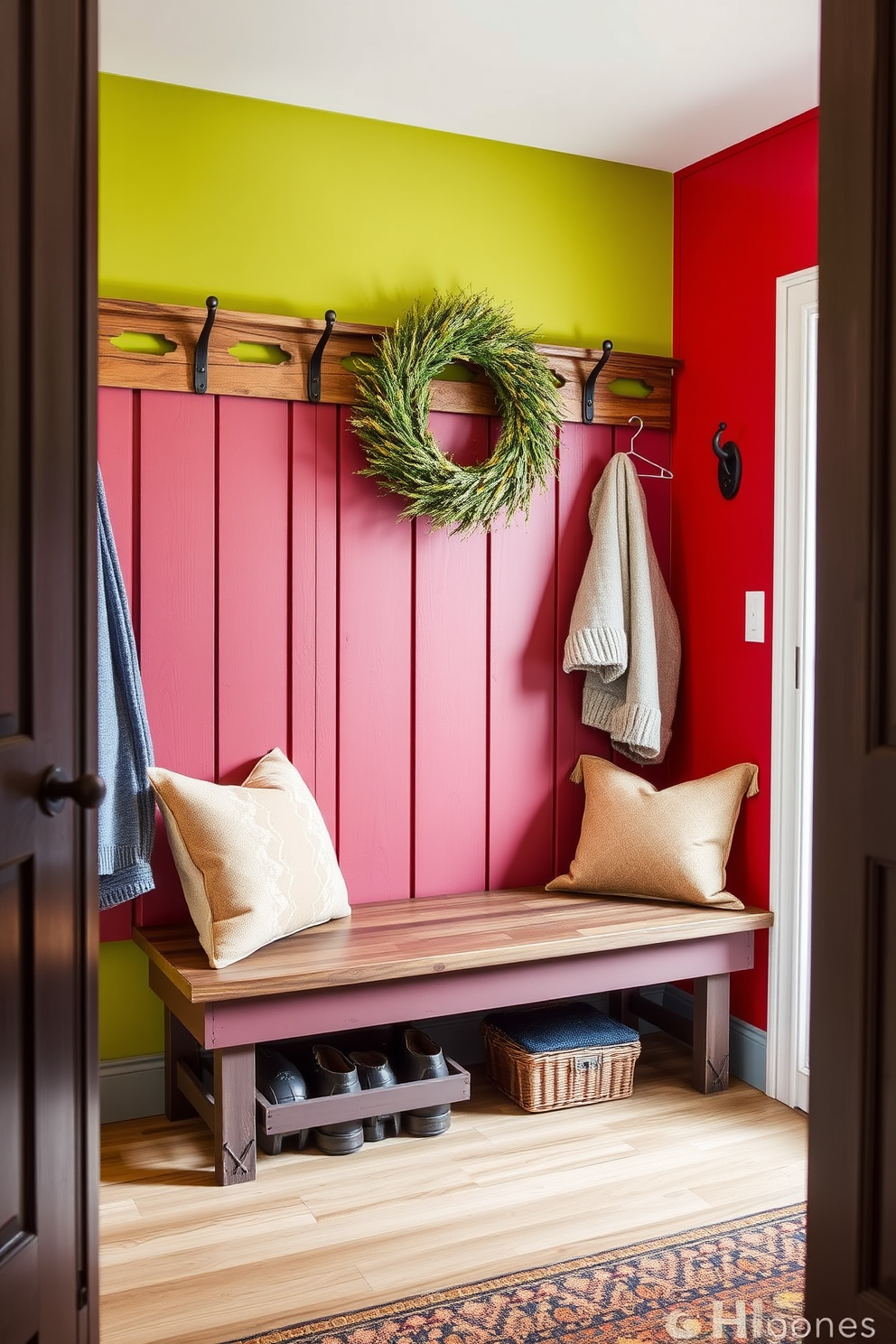 Winter Mudroom Decorating Ideas 20