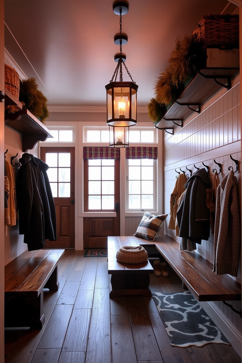 Winter Mudroom Decorating Ideas 21