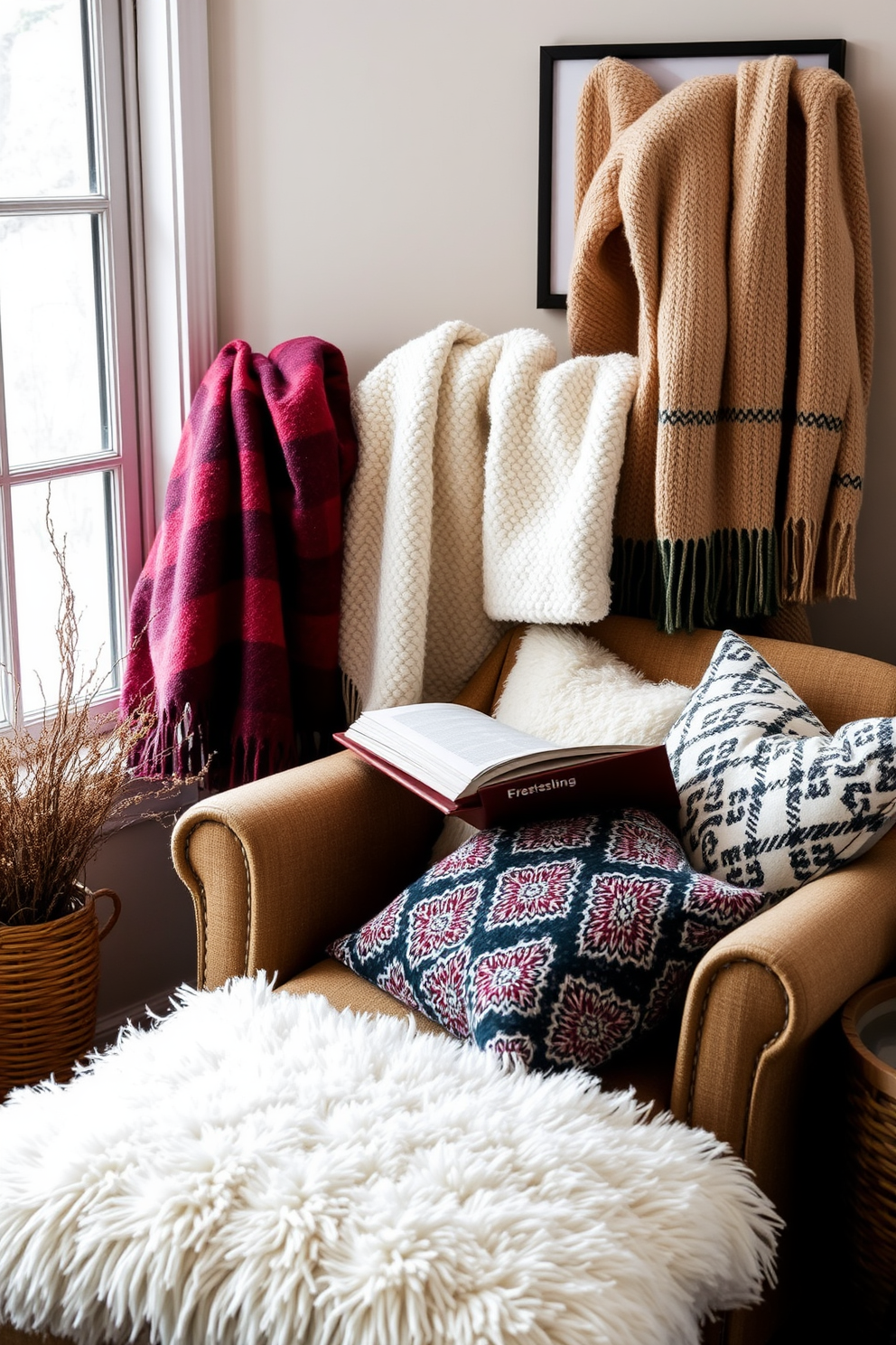 Winter Reading Nook Decorating Ideas 11