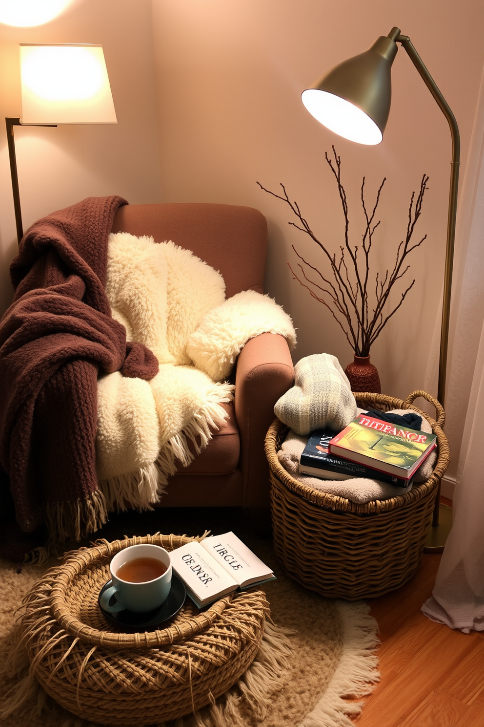 Winter Reading Nook Decorating Ideas 16