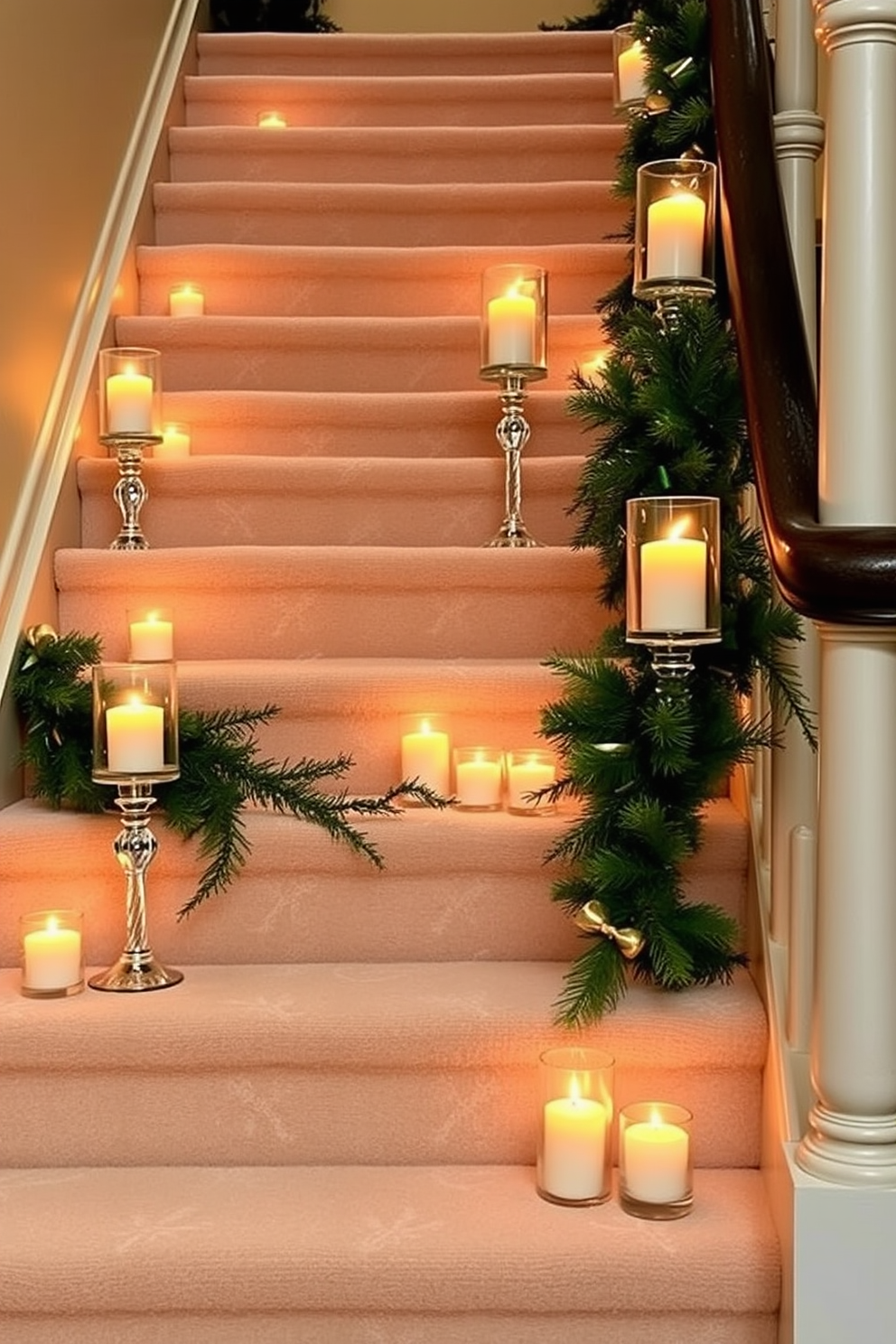 Winter Staircase Decorating Ideas 11