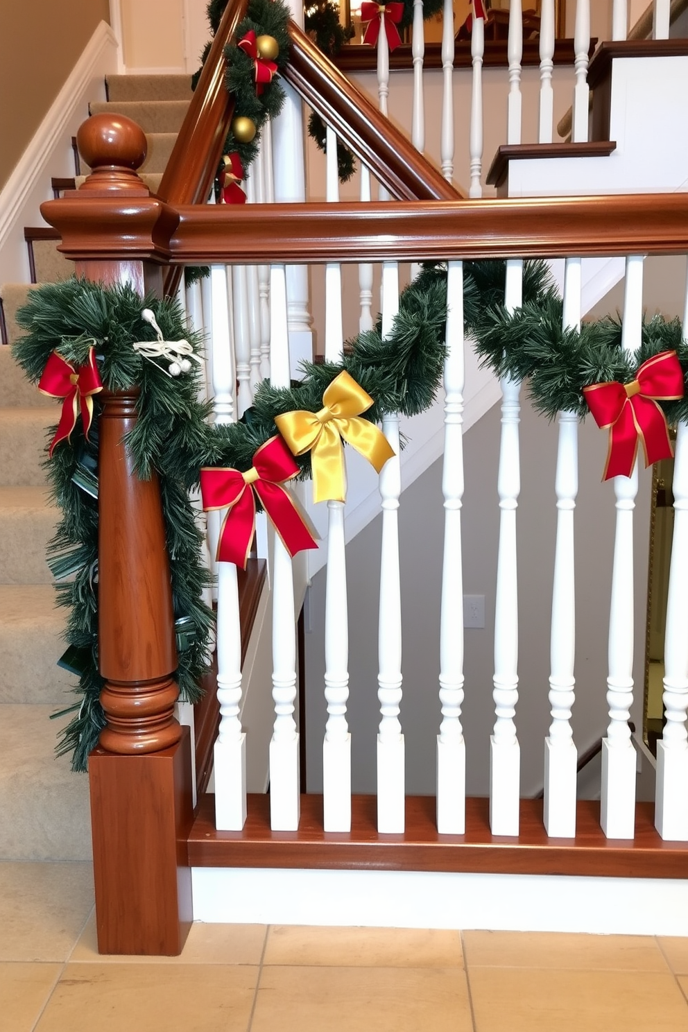 Winter Staircase Decorating Ideas 16