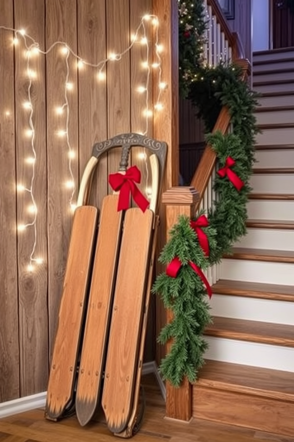 Winter Staircase Decorating Ideas 19