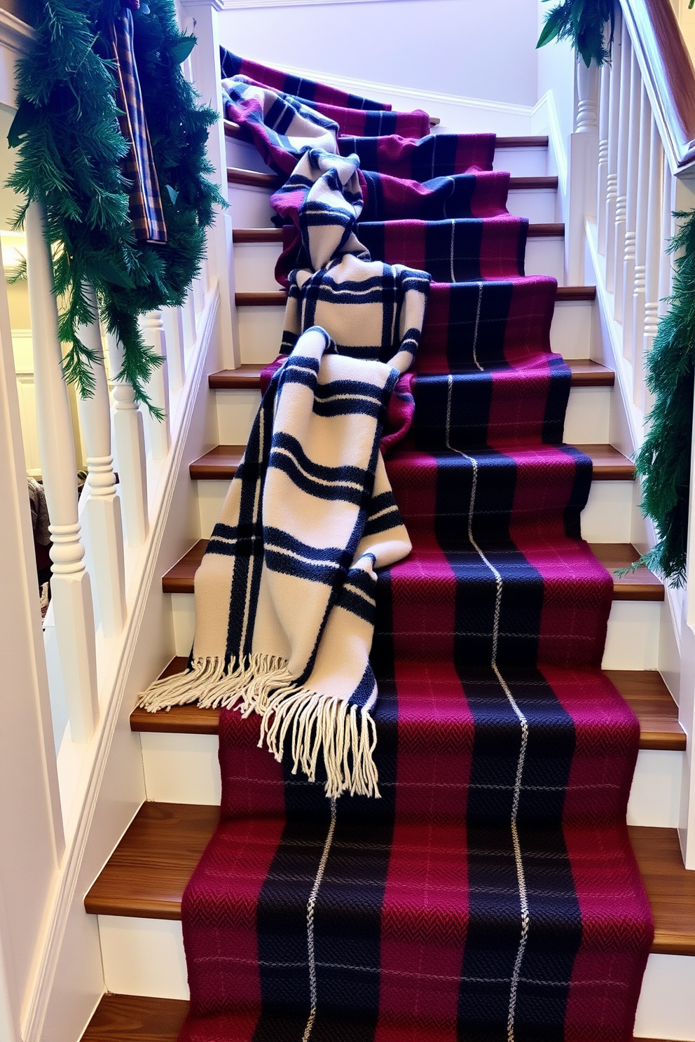 Winter Staircase Decorating Ideas 2