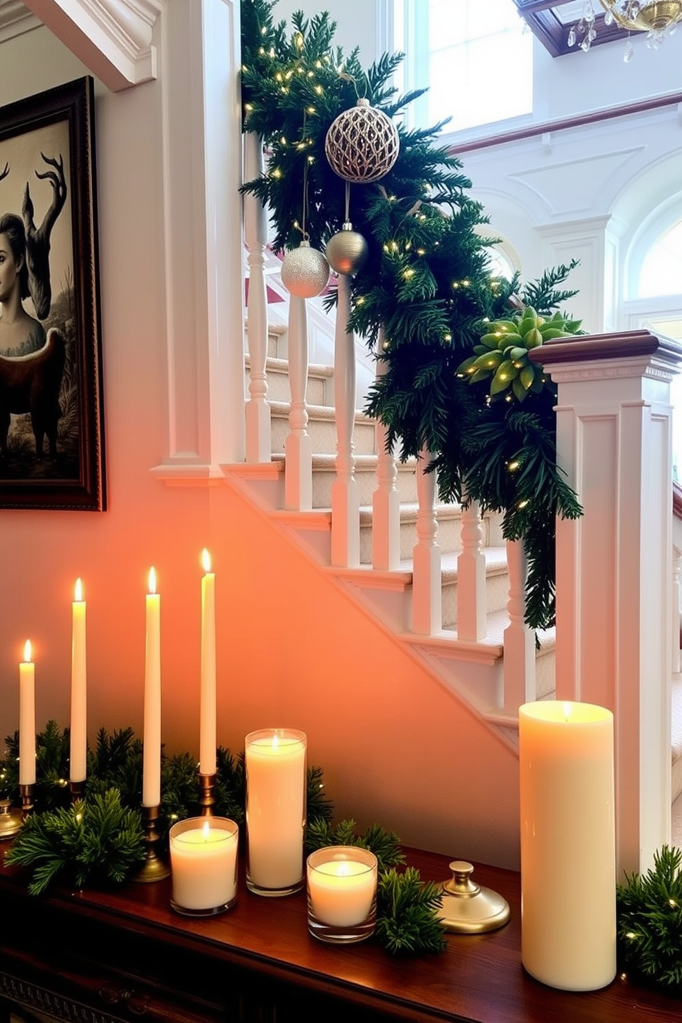 Winter Staircase Decorating Ideas 26