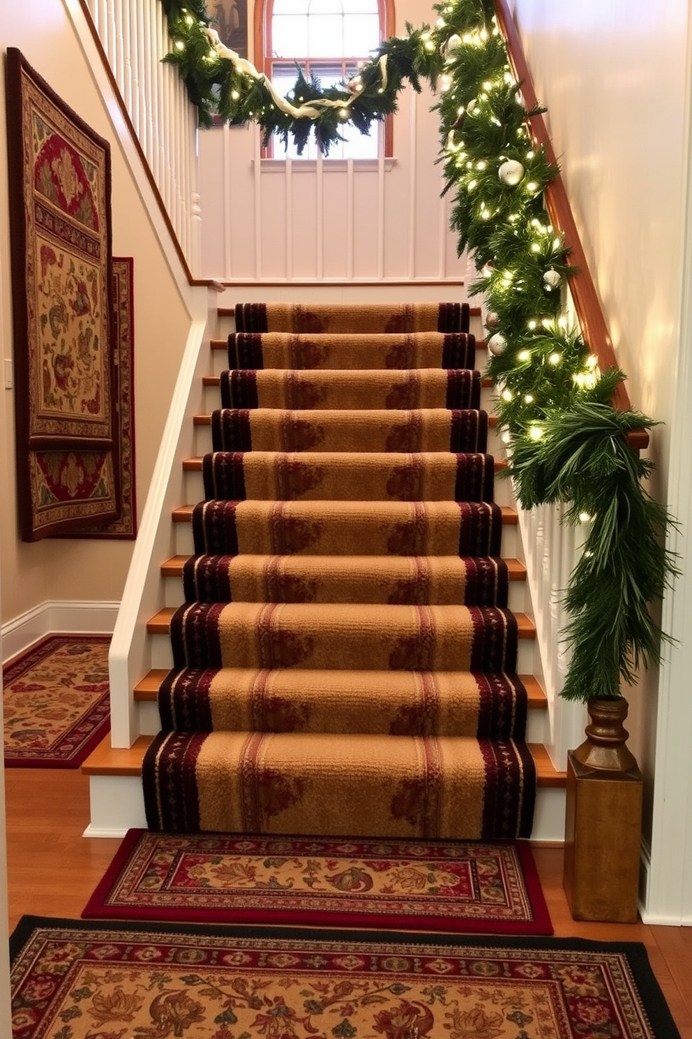 Winter Staircase Decorating Ideas 28