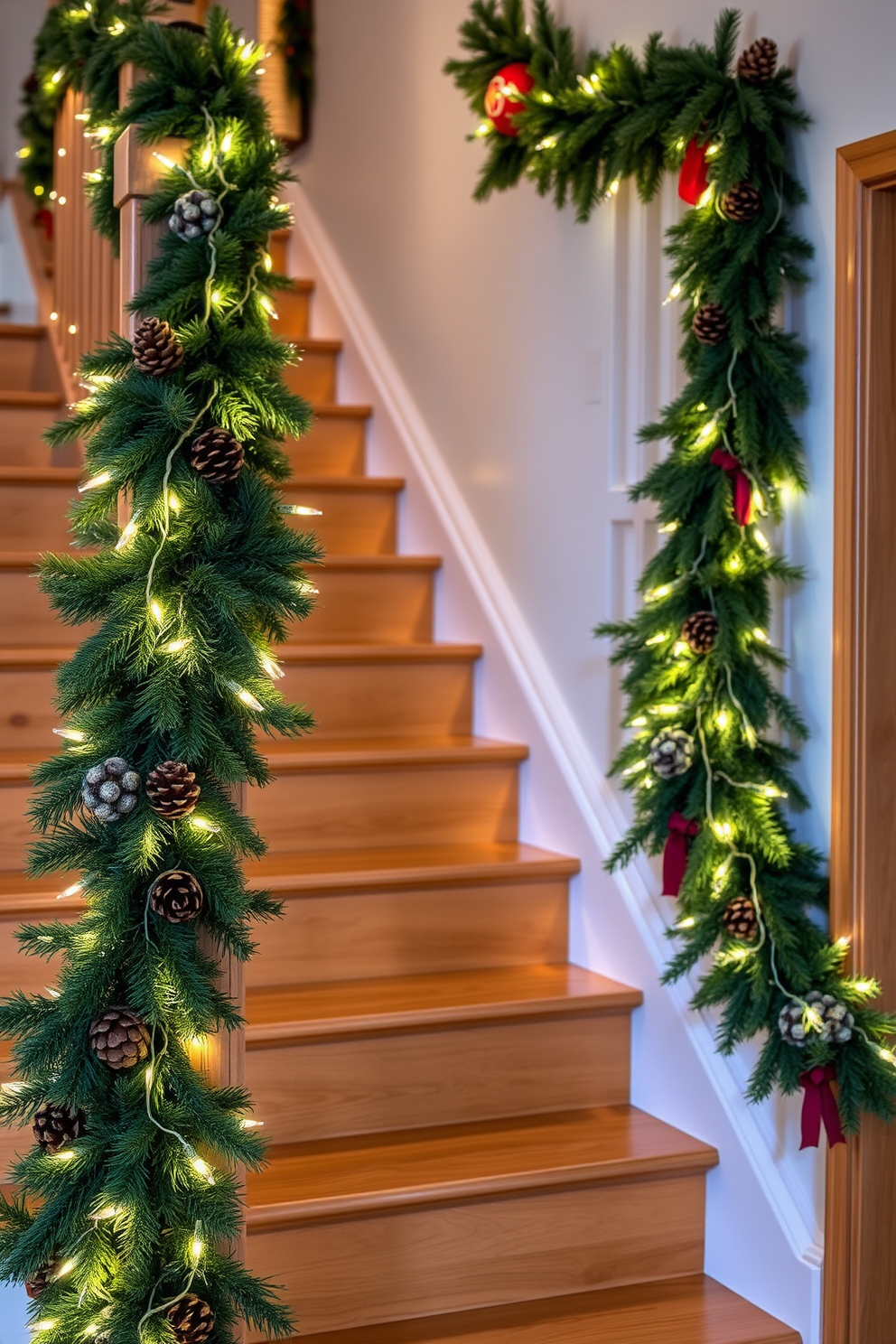 Winter Staircase Decorating Ideas 3