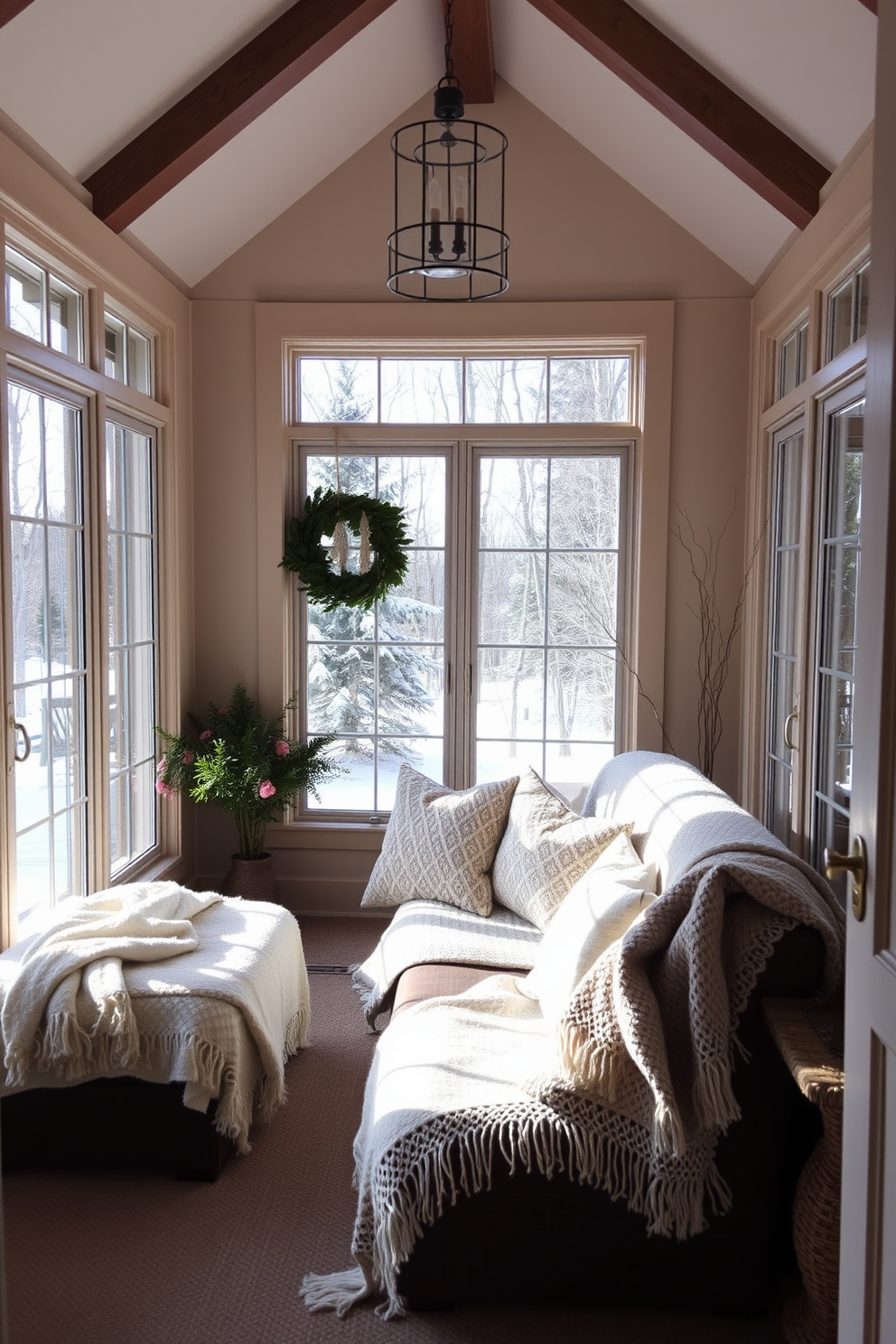 Winter Sunroom Decorating Ideas 1