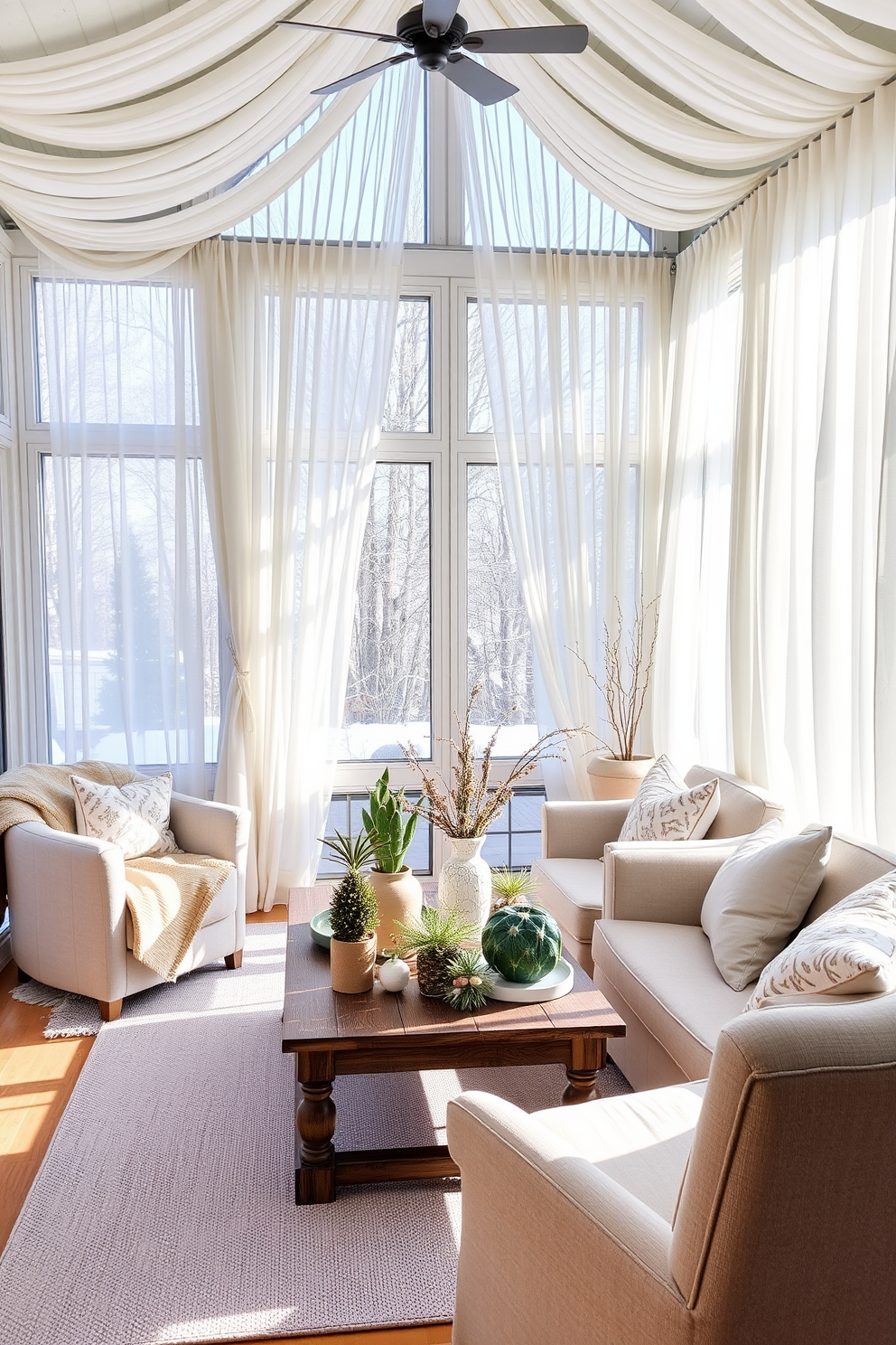 Winter Sunroom Decorating Ideas 10