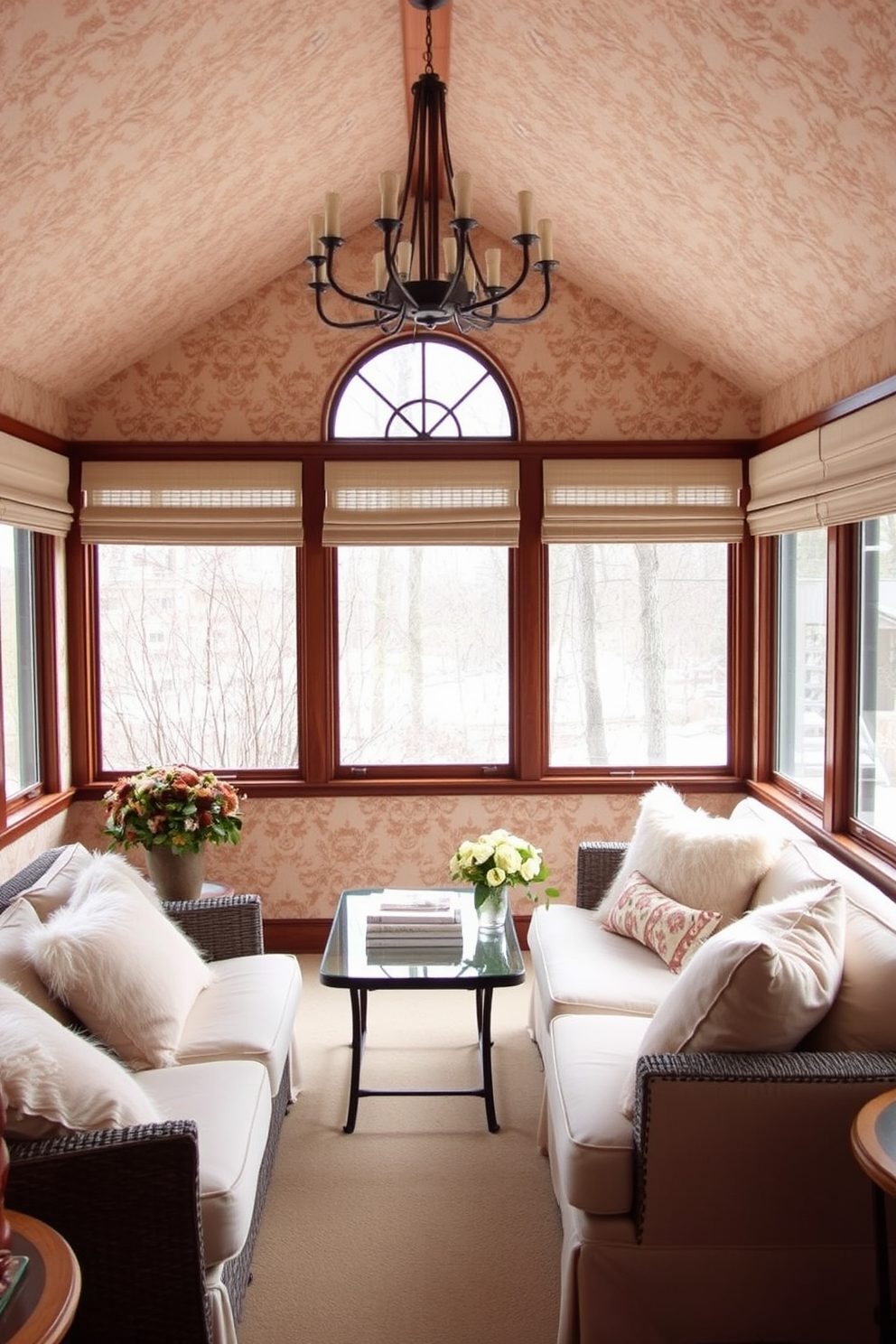 Winter Sunroom Decorating Ideas 11