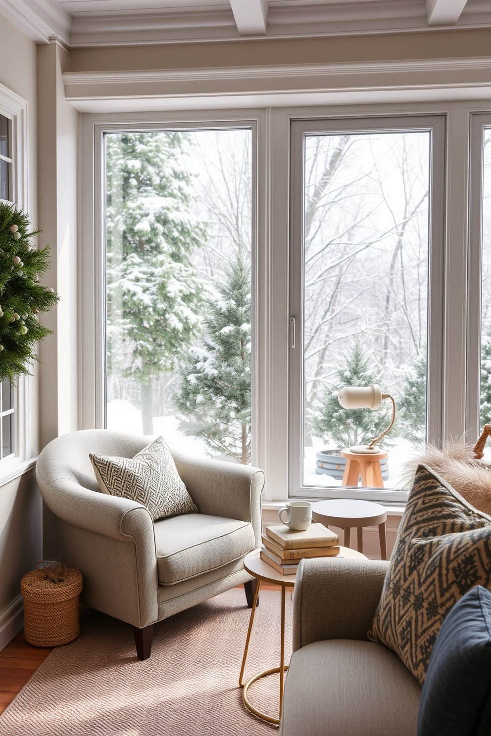 Winter Sunroom Decorating Ideas 12