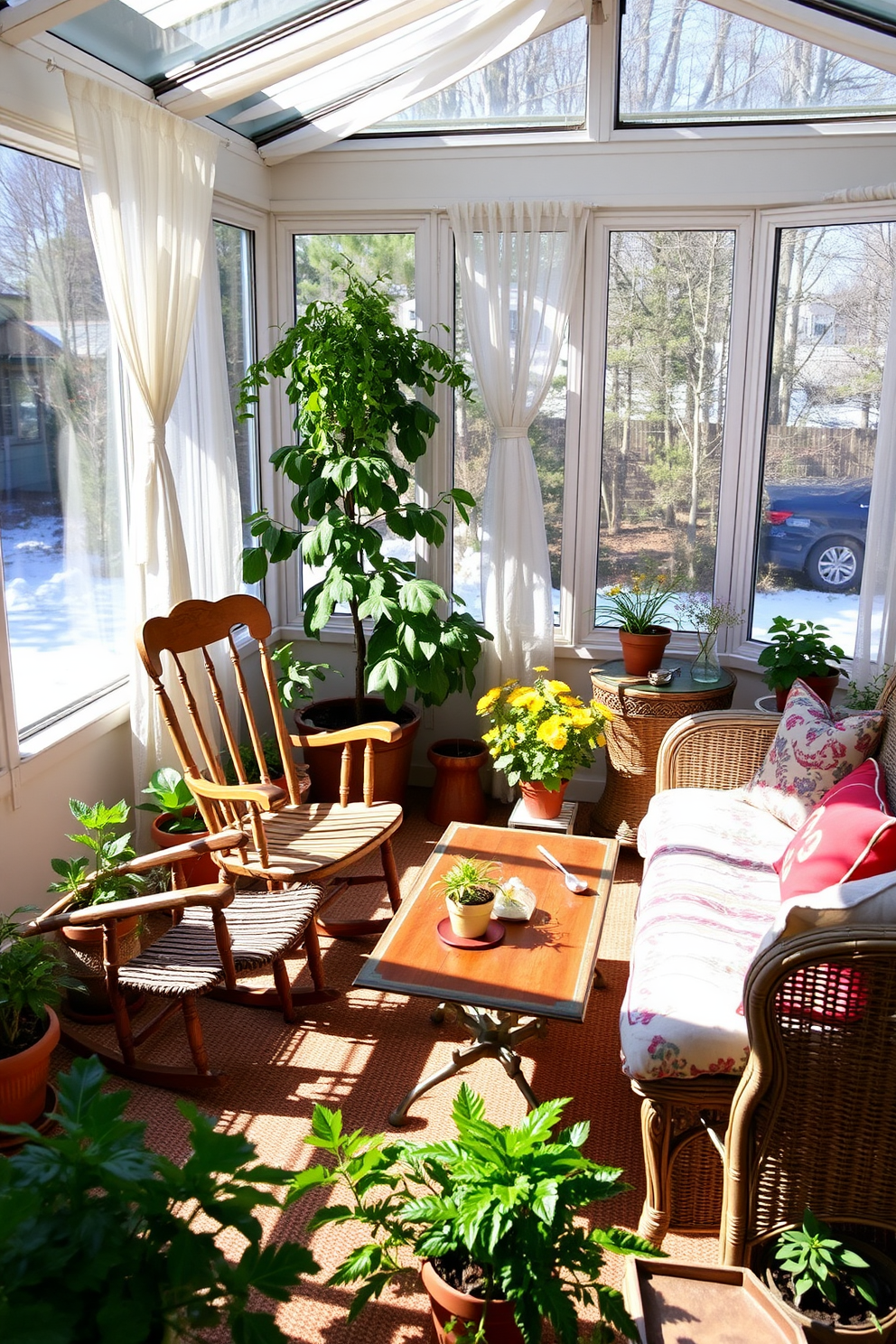 Winter Sunroom Decorating Ideas 15