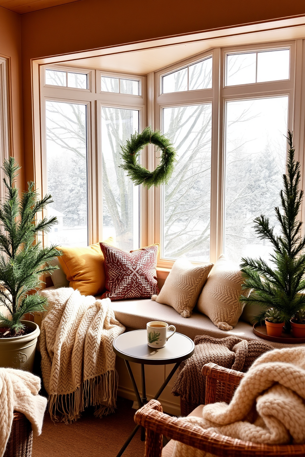 Winter Sunroom Decorating Ideas 17