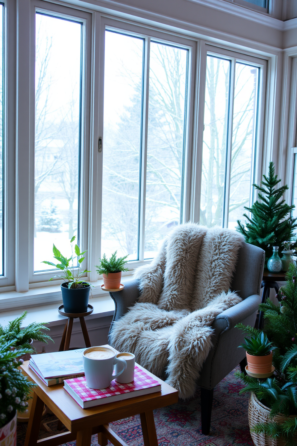 Winter Sunroom Decorating Ideas 20