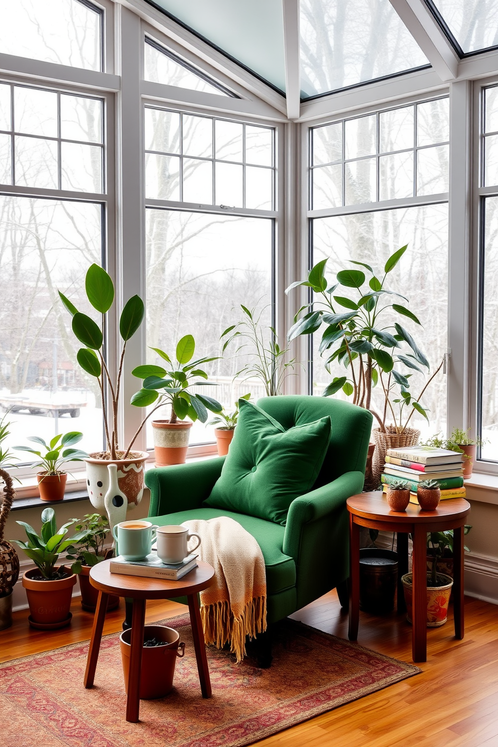 Winter Sunroom Decorating Ideas 28