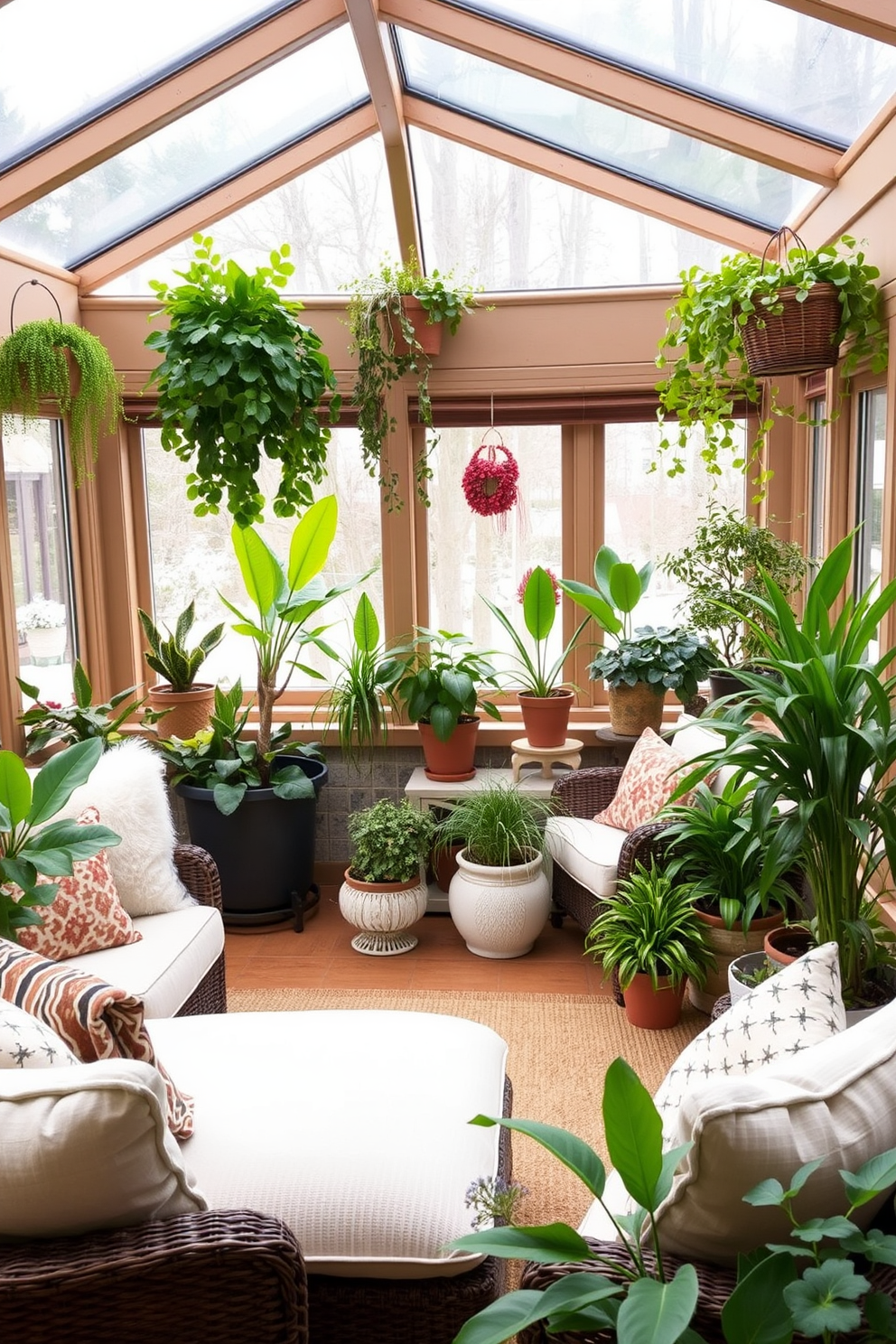 Winter Sunroom Decorating Ideas 3